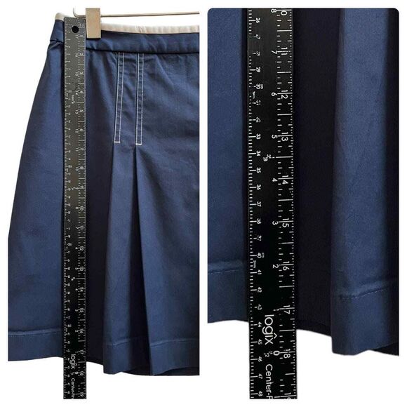 Brooks Brothers Pro Sport Navy Blue Pleated Mini Skirt Size 8/M - Picture 5 of 8